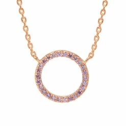 Estella Bartlett Sale Lavender CZ Circle Necklace