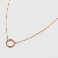 Estella Bartlett Sale Lavender CZ Circle Necklace