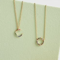 Estella Bartlett Sale CZ Rainbow Moon Necklace 21 Estella Bartlett Sale CZ Rainbow Moon Necklace