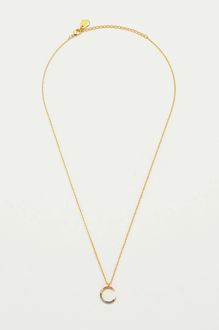 Estella Bartlett Sale CZ Rainbow Moon Necklace 6 Estella Bartlett Sale CZ Rainbow Moon Necklace