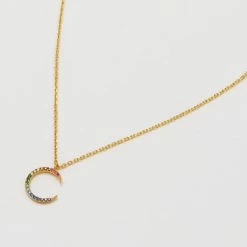 Estella Bartlett Sale CZ Rainbow Moon Necklace 25 Estella Bartlett Sale CZ Rainbow Moon Necklace