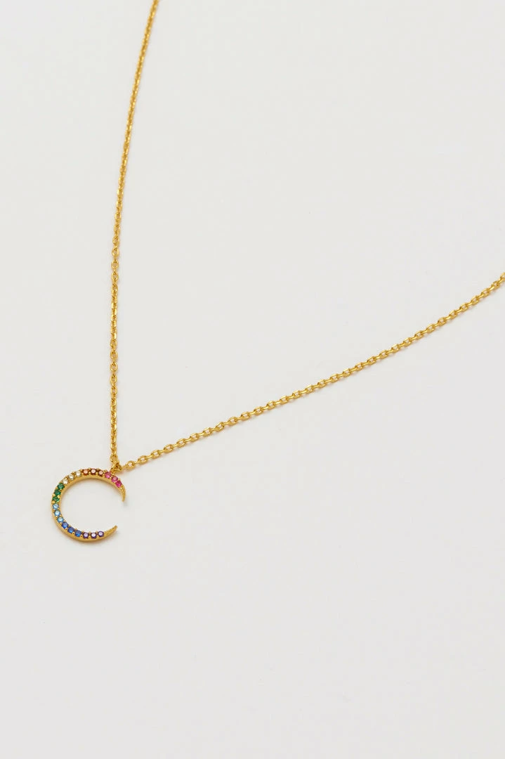Estella Bartlett Sale CZ Rainbow Moon Necklace 7 Estella Bartlett Sale CZ Rainbow Moon Necklace