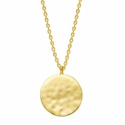 Estella Bartlett Hammered Disc Pendant