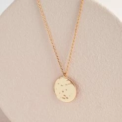 Estella Bartlett Hammered Disc Pendant