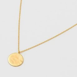 Estella Bartlett Hammered Disc Pendant