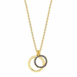 Estella Bartlett Double Circle Charm Necklace