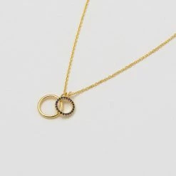 Estella Bartlett Double Circle Charm Necklace