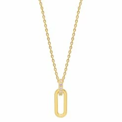 Estella Bartlett Elongated Link CZ Necklace Sale