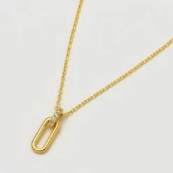 Estella Bartlett Elongated Link CZ Necklace Sale