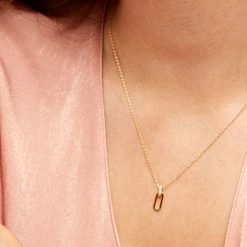 Estella Bartlett Elongated Link CZ Necklace Sale