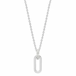 Estella Bartlett Elongated Link CZ Necklace Sale