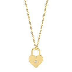 Estella Bartlett Sale Heart Padlock Necklace