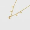 Estella Bartlett Moon And Star Charm Necklace