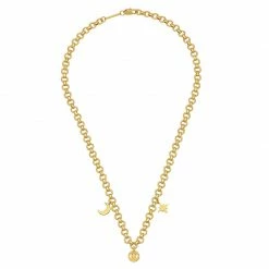 Estella Bartlett Chunky Chain Celestial Motif Necklace