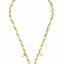 Estella Bartlett Chunky Chain Celestial Motif Necklace