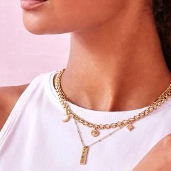 Estella Bartlett Chunky Chain Celestial Motif Necklace