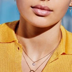 Estella Bartlett Pave Disc Necklace Sale