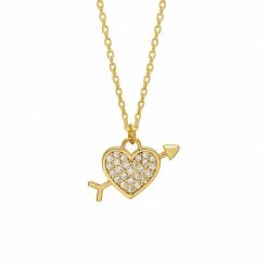 Estella Bartlett Lovestruck Pave CZ Necklace