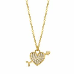 Estella Bartlett Lovestruck Pave CZ Necklace