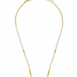 Estella Bartlett Pearl And Gold Beaded Necklace 9 Estella Bartlett Pearl And Gold Beaded Necklace