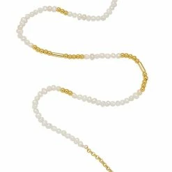 Estella Bartlett Pearl And Gold Beaded Necklace 12 Estella Bartlett Pearl And Gold Beaded Necklace