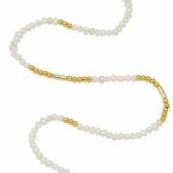 Estella Bartlett Pearl And Gold Beaded Necklace 11 Estella Bartlett Pearl And Gold Beaded Necklace