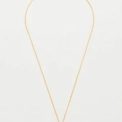 Estella Bartlett Coin Disc Necklace With CZ Halo Sale