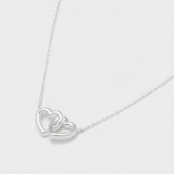 Estella Bartlett Jewellery Interlinked Hearts Necklace
