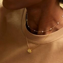 Estella Bartlett Sunflower Pendant Necklace
