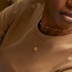 Estella Bartlett Sunflower Pendant Necklace