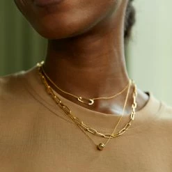 Estella Bartlett Sale Safety Pin CZ Pendant Necklace