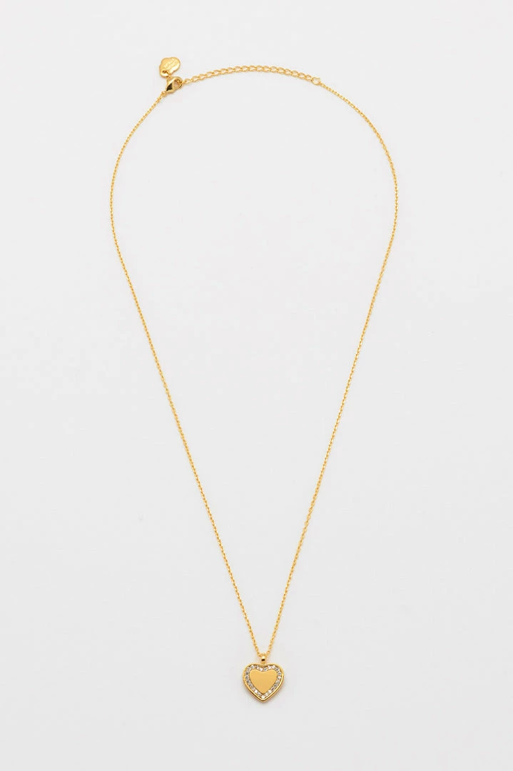 Estella Bartlett Heart Pendant Necklace With CZ Halo 4 Estella Bartlett Heart Pendant Necklace With CZ Halo