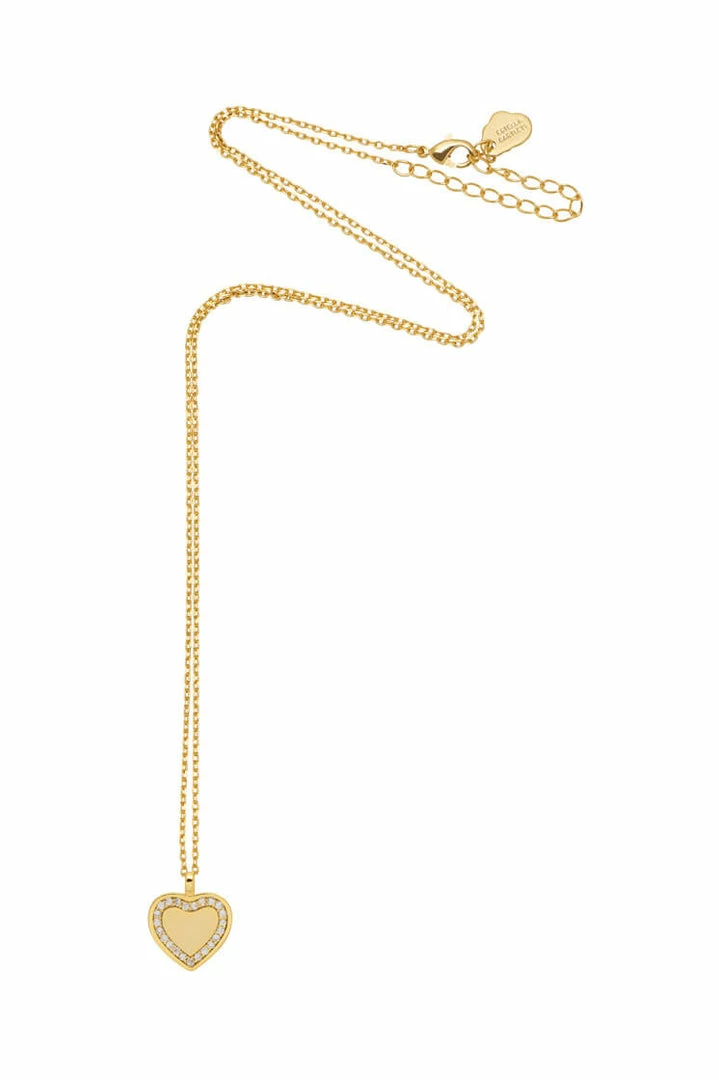 Estella Bartlett Heart Pendant Necklace With CZ Halo 5 Estella Bartlett Heart Pendant Necklace With CZ Halo