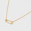 Estella Bartlett Sale Safety Pin CZ Pendant Necklace