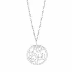 Estella Bartlett Jewellery Just Be You Cutout Disc Pendant Necklace