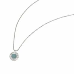 Estella Bartlett Gemstone CZ Disc Necklace Sale