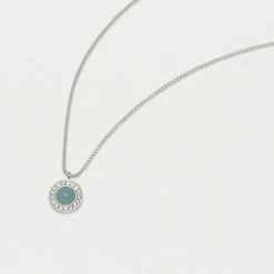 Estella Bartlett Gemstone CZ Disc Necklace Sale