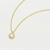 Estella Bartlett Pearl CZ Disc Necklace