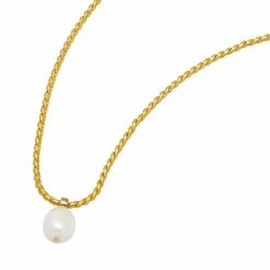 Estella Bartlett Baroque Pearl Pendant Rope Chain Necklace Sale