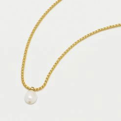 Estella Bartlett Baroque Pearl Pendant Rope Chain Necklace Sale