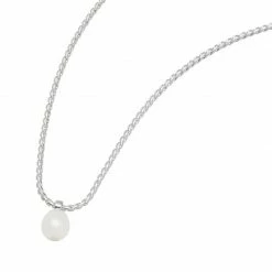 Estella Bartlett Baroque Pearl Pendant Rope Chain Necklace