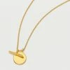 Estella Bartlett Sale Double Charm Disc And T-Bar Necklace