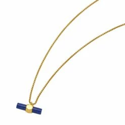 Estella Bartlett Sale Gemstone T-Bar Pendant Necklace