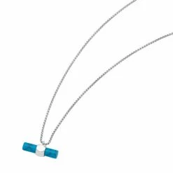 Estella Bartlett Sale Gemstone T-Bar Pendant Necklace