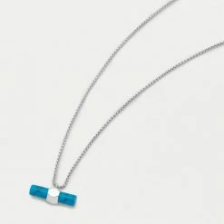 Estella Bartlett Sale Gemstone T-Bar Pendant Necklace