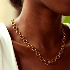 Estella Bartlett Jewellery Oval Link T-Bar Chain Necklace