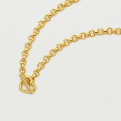 Estella Bartlett Jewellery Heart T-Bar Link Chain Necklace