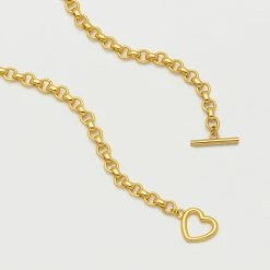 Estella Bartlett Jewellery Heart T-Bar Link Chain Necklace
