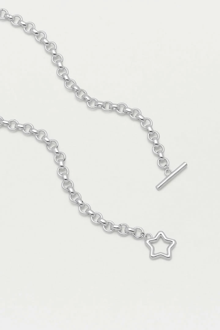 Estella Bartlett Star T-Bar Link Chain Necklace 5 Estella Bartlett Star T-Bar Link Chain Necklace