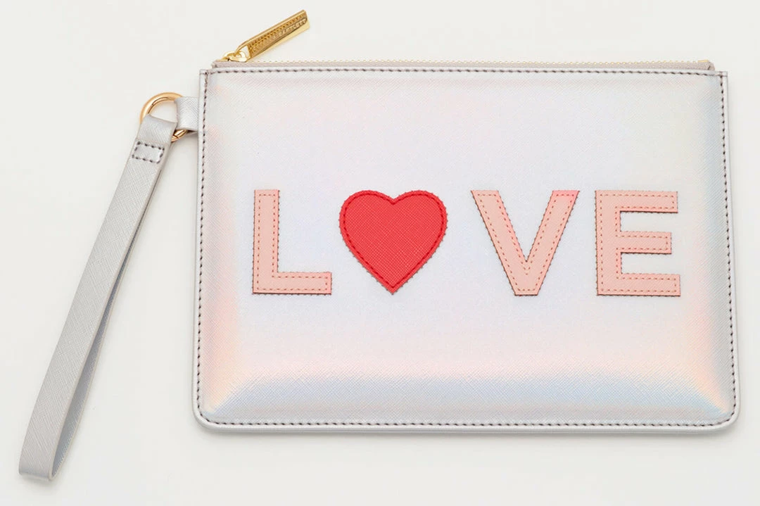 Estella Bartlett Love Applique Medium Pouch Sale 4 Estella Bartlett Love Applique Medium Pouch Sale